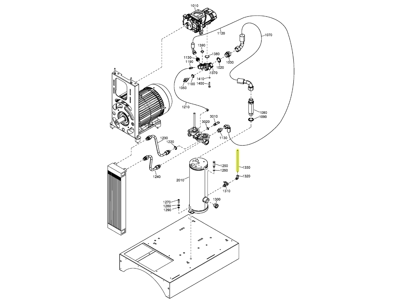 Quincy Compressor 0070600215 Hose