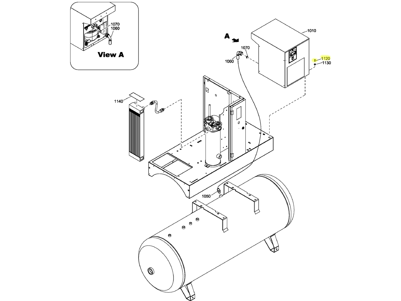 Quincy Compressor 0147132303 Screw
