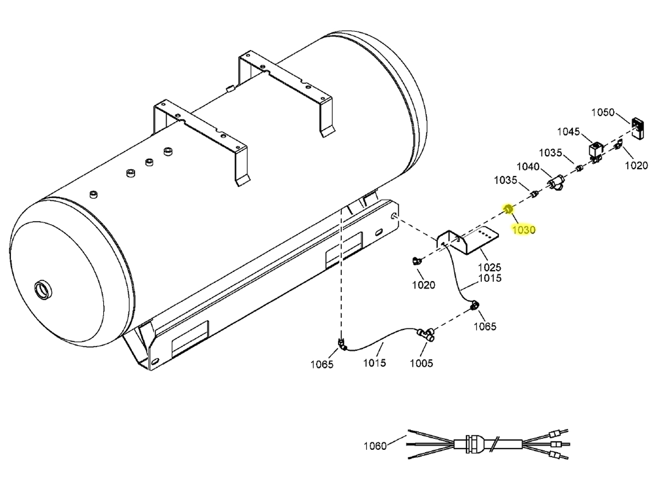 Quincy Compressor 0570701729 Bulkhead Coupling