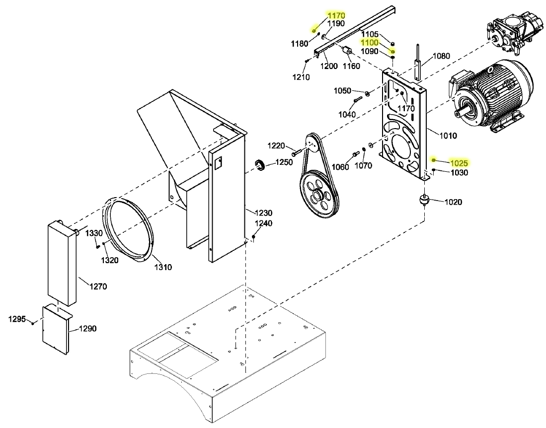 Quincy Compressor 0266211000 Nut
