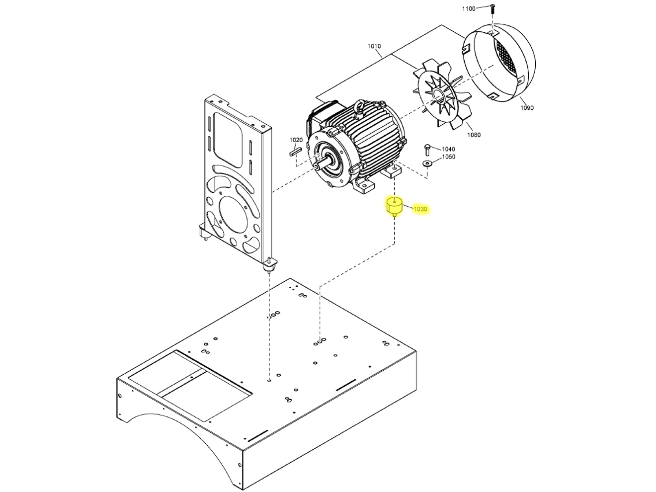 Quincy Compressor 0392110022 Damper Puffer