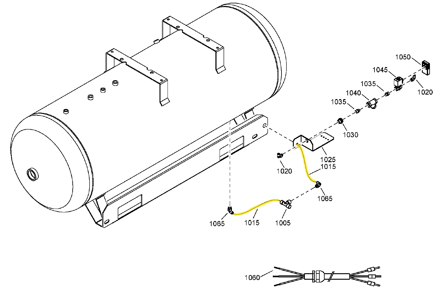Quincy Compressor 0070725007 Hose