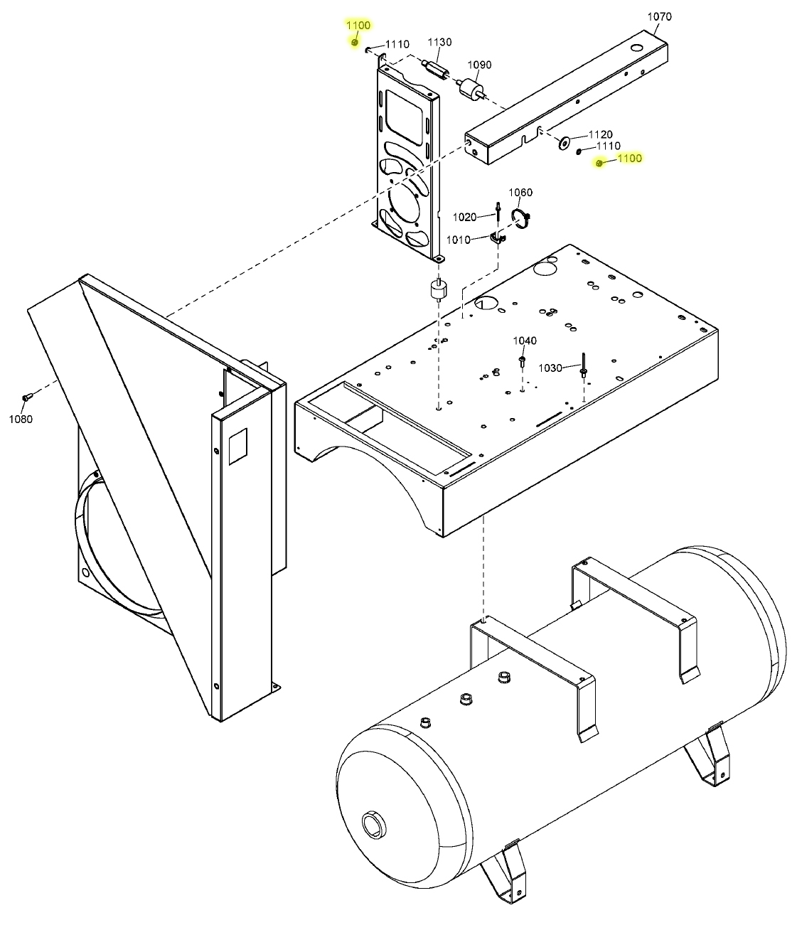 Quincy Compressor 0266211000 Nut