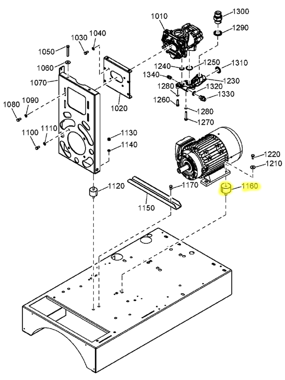Quincy Compressor 0392110023 Damper Puffer